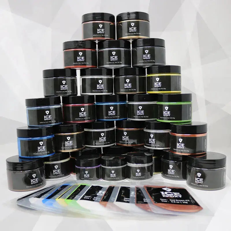Ice Epoxy Metallic Powder Collection | Prefered Choice of Woodworkers Ice Epoxy
